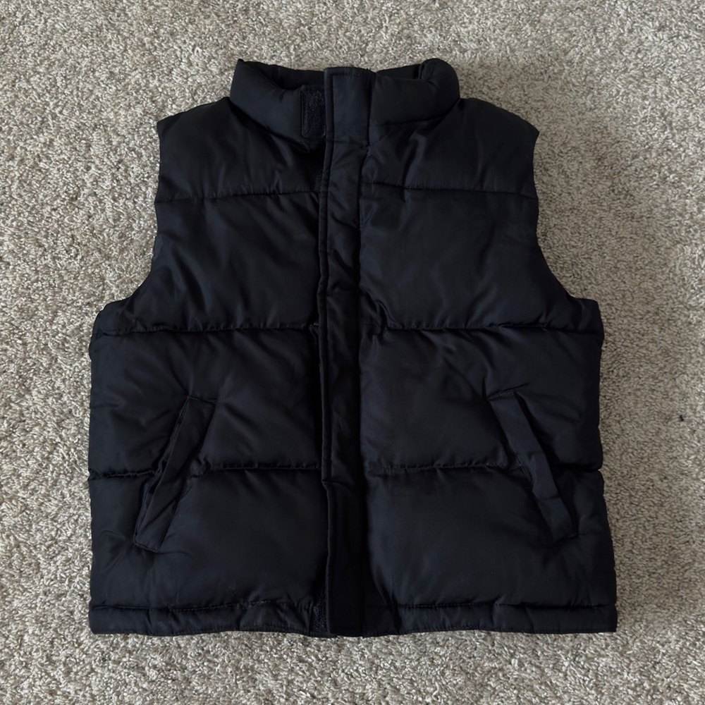 ATHLETIC WORKS Boys Black Puffer Vest size Small 6/7